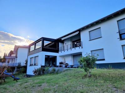 .Mit einzigartiger Aussicht auf die Burg Gleiberg: Moderne 2 Zimmer-Einlieger-Wohnung mit großer Terrasse, Hainstr. 2, Biebertal-Vetzberg.